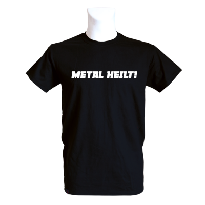 T-Shirt 'Metal Heilt Pommes 2', schwarz