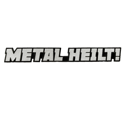 Gesticktes Patch 'Metal Heilt!' groß